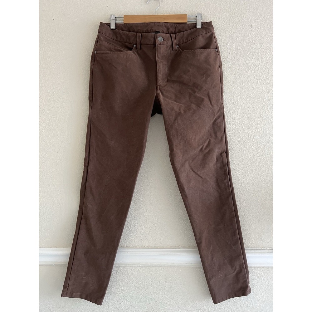 Lululemon Mens ABC Pant 5 Pocket Size 32 Brown Canvas Utilitech Chino Trousers